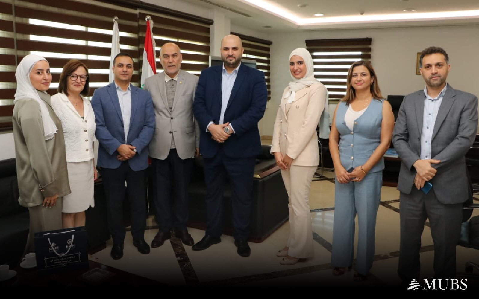 وَفْدٌ من الجامعة الحديثة للإدارة والعُلوم يزور وزير الصحة العامة الدكتور ركان ناصر الدين